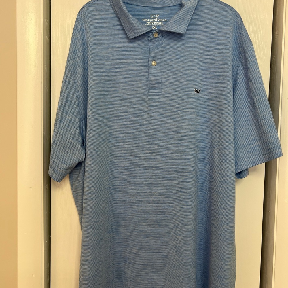 Vineyard Vines performance Light Blue Polo Shirt